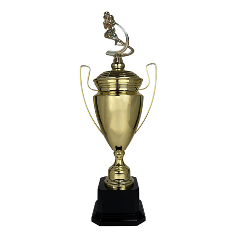 Trofeo de Copa de Metal con Figura Serie M1 de Futbol Americano